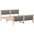 vidaXL Rám postele Hnedá a taupe 160 x 200 cm Borovicový masív