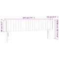 vidaXL Čelo postele s LED zelené 183x16x78/88 cm látka