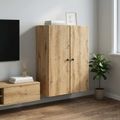 vidaXL Nástenná skrinka 66 x 34,5 x 90 cm Kompozitné drevo Dub artisan