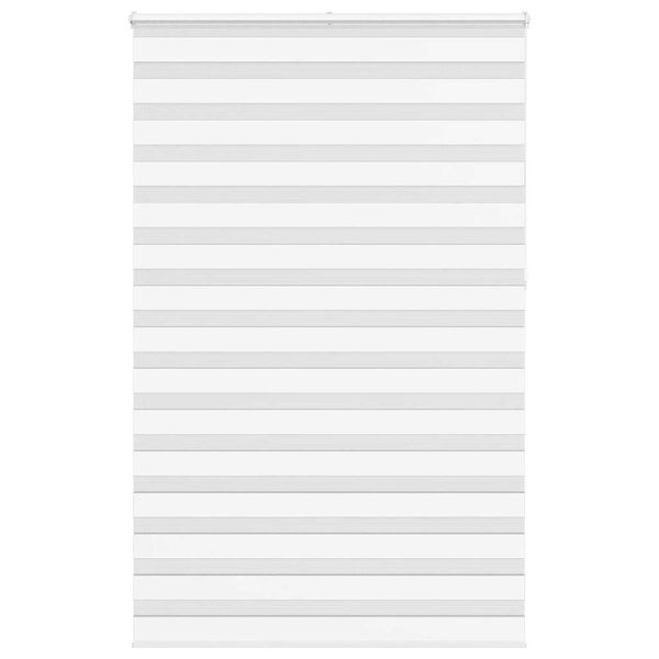vidaXL Zebra roleta biela 145x230 cm šírka látky 140,9cm polyester