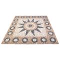 vidaXL Mosaikové dlaždice s kvetinovým vzorom Viacfarebný 120 x 120 cm