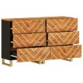 vidaXL Bočné skrinky 2 ks hnedo-čierne 60x33,5x75 cm masívne mango