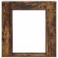 vidaXL Rám krbu Dymový dub 100 x 20 x 100 cm Kompozitné drevo