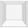 vidaXL Klietka pre psa Strieborná 600 x 200 x 200 cm Pozinkovaná oceľ