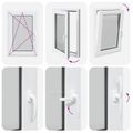 vidaXL Otočné a sklopné okno do suterénu RISOR 60 x 80 cm PVC a sklo