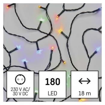 LED vianočný reťazec, 18 m, vonkajší aj vnútorný, multicolor, programy