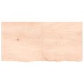 vidaXL Stolová doska 120x60x(2-4) cm neošetrený dubový masív