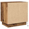 vidaXL Nočný stolík 2 ks Staré drevo 50 x 34,5 x 50 cm
