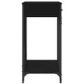 vidaXL Konzolový stolík čierny 100x39x78,5 cm kompozitné drevo