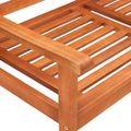 vidaXL 2-miestna záhradná lavica s vankúšom 120 cm eukalyptový masív
