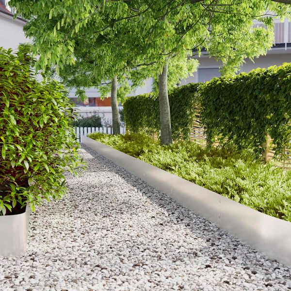 vidaXL Obruby trávnika 20 ks 25x103 cm Nerez