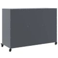 vidaXL Komoda antracitová 100,5x39x72 cm oceľ