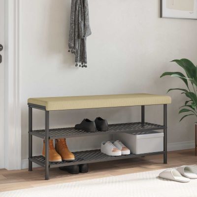 vidaXL Vankúš na lavičku manšestr Šedá zelená Hĺbka 35 cm