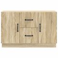 vidaXL Servírovacia skriňa so zásuvkou Dub sonoma 89 x 34,5 x 57 cm