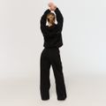 Dámske tepláky Varsity Black - GymBeam, veľkosť M, 100% bavlna