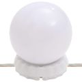 vidaXL Toaletný stolík s LED čierny 95x50x133,5 cm borovicový masív
