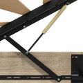 vidaXL Otomanový posteľný rám s úložiskom Sonoma dub 203 x 150 x 25 cm