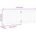 vidaXL Brána pre psa skladacia 2 panely hnedá 160 cm topoľové drevo
