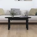 vidaXL Konferenčný stolík čierny 80x40x35 cm borovicový masív