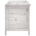 vidaXL Záhradný úložný box, biely 150x50x56,5 cm, jedľový masív