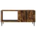 vidaXL Konferenčný stolík Dymový dub 90 x 50 x 40 cm Kompozitné drevo