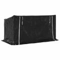 vidaXL Regál na krbové drevo s pláštenkou 200,5x100,5x110,5 cm