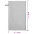 vidaXL Športové uteráky 2 ks Sivá 50 x 30 cm