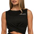Dámsky top Cropped Breeze Black - BeastPink, veľkosť XL