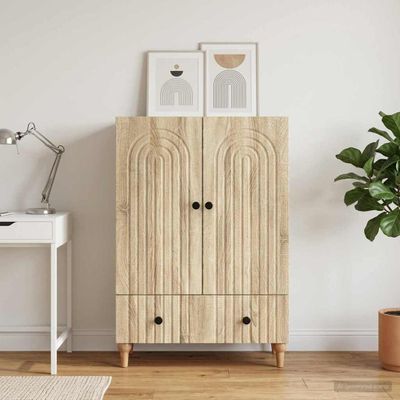 vidaXL Servírovacia skriňa Dub sonoma 66 x 34,5 x 95 cm