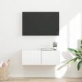 vidaXL TV nástenná skriňa 78,5 x 31 x 29,5 cm Biela Kompozitné drevo