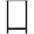 vidaXL Nohy barového stola, čierne, 2 ks, 60 x (90-91) cm, oceľové