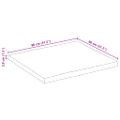 vidaXL Stolová doska 80x80x3,8 cm živý okraj masívne mango