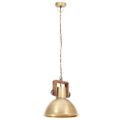 vidaXL Industriálna závesná lampa 25 W mosadzná 30 cm okrúhla E27