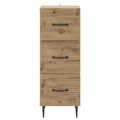 vidaXL Zásuvkový kabinet 33 x 34,5 x 89,5 cm Kompozitné drevo