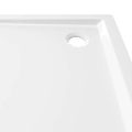 vidaXL Štvorcová sprchová vanička z ABS biela 80x80 cm
