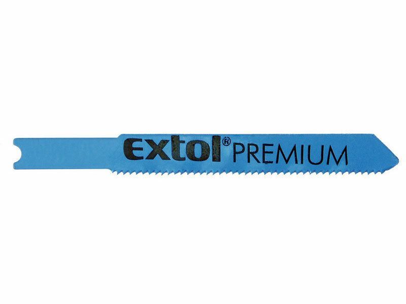 Plátky do přímočaré pily 5ks, 51x1,2mm, úchyt UNIVERSAL, HSS EXTOL-PREMIUM