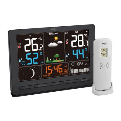 TFA 35.1118.01 SEASON 2 rádiom riadená meteostanica, čierna