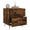 vidaXL Nočné stolíky 2 ks dymový dub 40x35x47,5 cm kompozitné drevo
