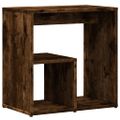 vidaXL Príručný stolík dymový dub 50x30x50 cm spracované drevo