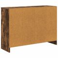 vidaXL Servírovacia skriňa Dymová dub 88,5 x 27,5 x 63,5 cm