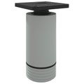 vidaXL Nohy nábytku Nastaviteľné 2 ks Biela 64 x 64 x 100 mm PP