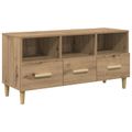 vidaXL TV skrinka 102 x 36 x 50 cm Remeselnícky dub Kompozitné drevo