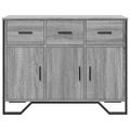 vidaXL Komoda sivá sonoma 97x32,5x74,5 cm kompozitné drevo