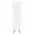 vidaXL Skriňa na topánky BREDA 78 x 24 x 103 cm Kompozitné drevo Biela