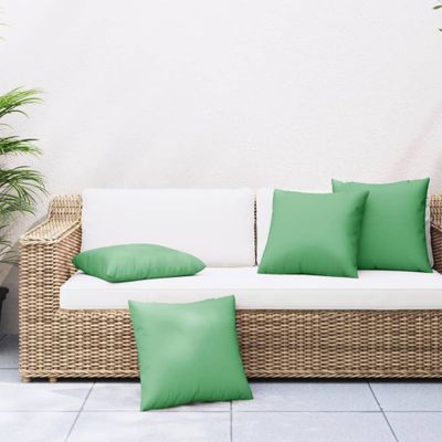 vidaXL Dekoratívne vankúše 4 ks zelené 50x50 cm látka