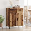 vidaXL Servírovacia skriňa Staré drevo 69,5 x 34 x 90 cm