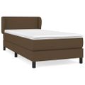 vidaXL Boxspring posteľ s matracom tmavohnedá 100x200 cm látka