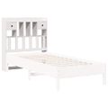 vidaXL Čelo postele s úložným priestorom biele 75 cm borovica