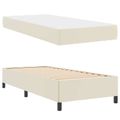 vidaXL Rám postele s matracmi Krémová 80 x 200 cm látka