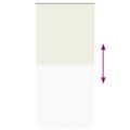 vidaXL Zatemňovacia roleta, sivobiela 90x230 cm, šírka látky 85,7 cm, polyester